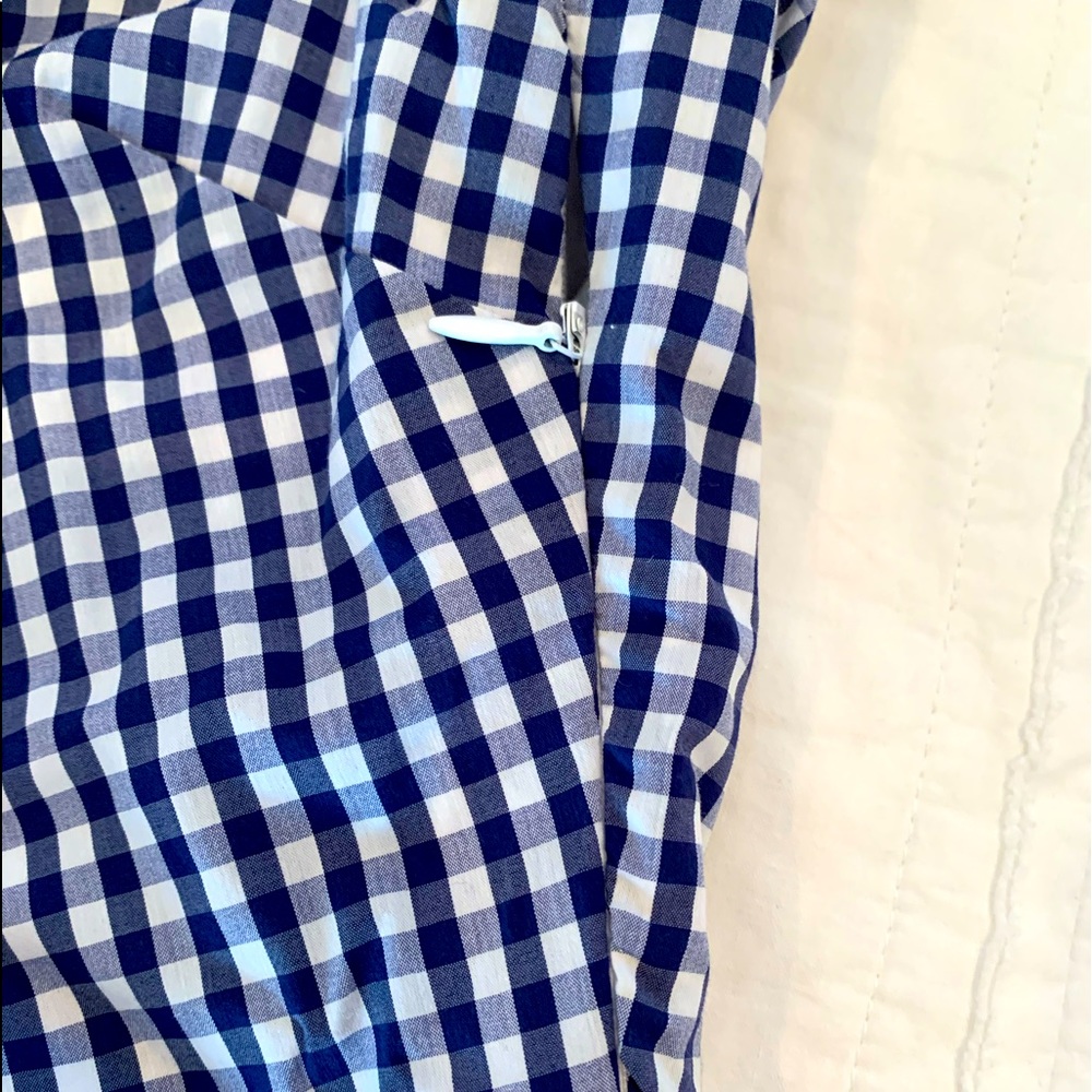 Lucy Paris Blue Gingham Off-Shoulder Mini Dress - Picture 3 of 5
